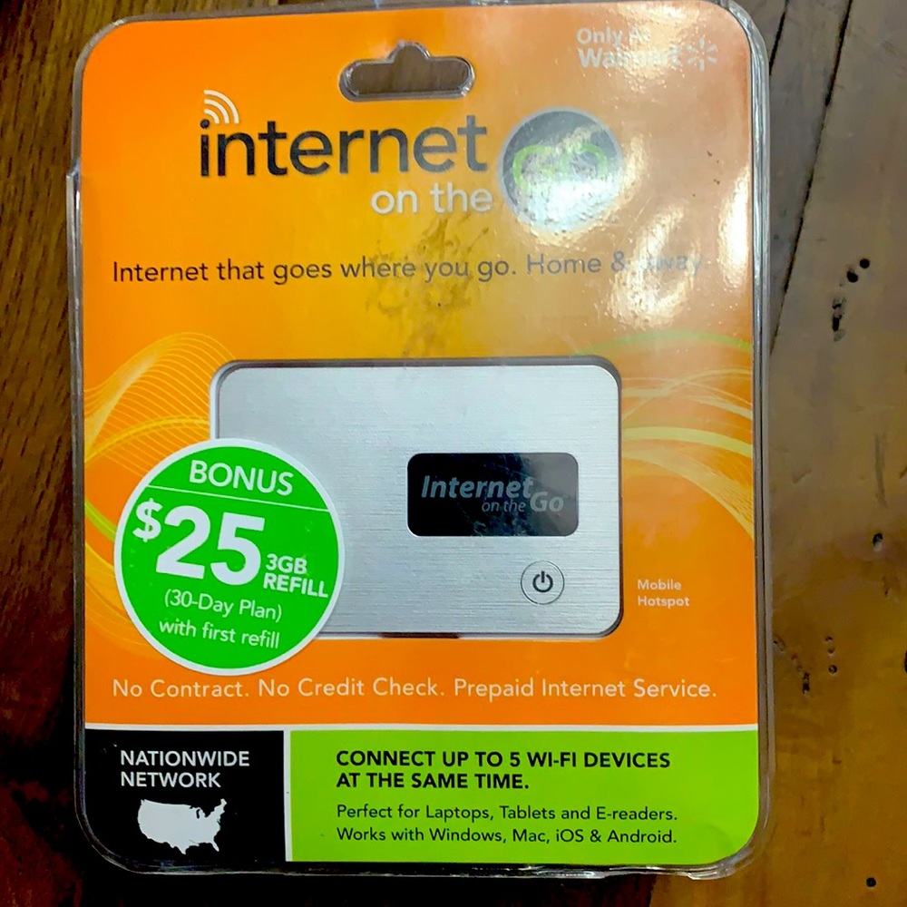 INTERNET ON THE GO. Internet that goes where you go.  BONUS $25 3GB REFILL.